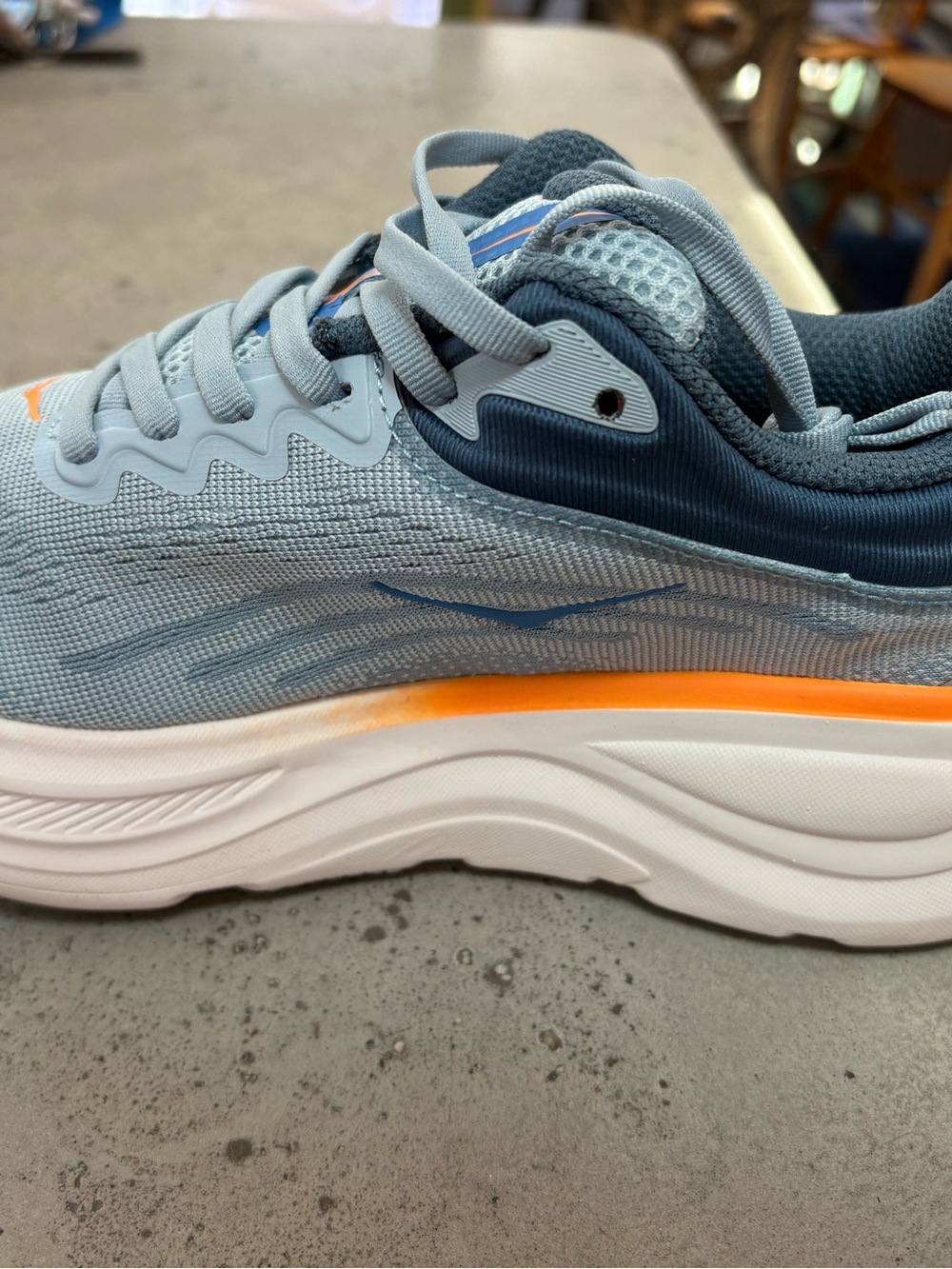 HOKA Bondi 9
Light Blue & Orange Running Shoe - Picture 4 of 7
